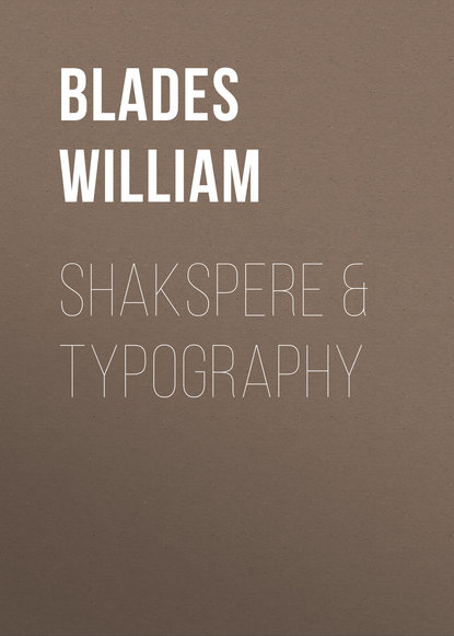 Shakspere &amp; Typography