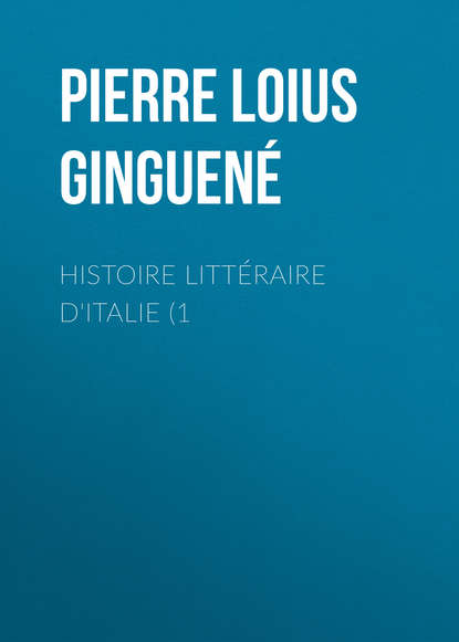 Histoire littéraire d'Italie (1
