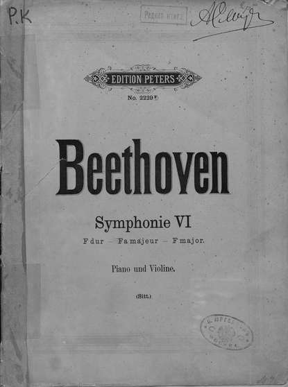 Symphonie 6 fur pianoforte und violine