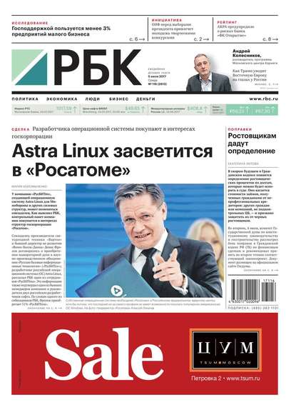 Ежедневная Деловая Газета Рбк 116-2017