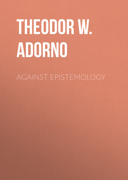 Against Epistemology. A Metacritique