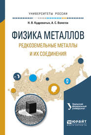 Физика металлов. Редкоземельные металлы и их соединения. Учебное пособие для вузов