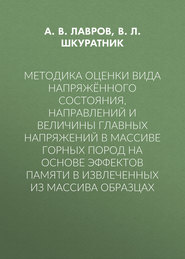 Методика оценки вида напряжённого состояния, направлений и величины главных напряжений в массиве горных пород на основе эффектов памяти в извлеченных из массива образцах