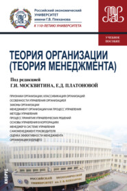 Теория организации (Теория менеджмента). (Бакалавриат). Учебное пособие.