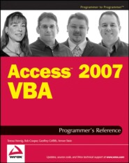 Access 2007 VBA Programmer&apos;s Reference