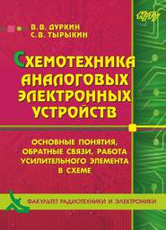 Схемотехника аналоговых электронных устройств. Основные понятия, обратные связи, работа усилительного элемента в схеме