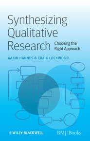 Synthesizing Qualitative Research. Choosing the Right Approach