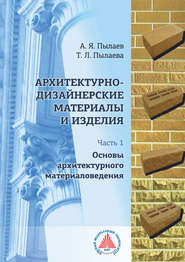 Архитектурно-дизайнерские материалы и изделия. Часть 1. Основы архитектурного материаловедения