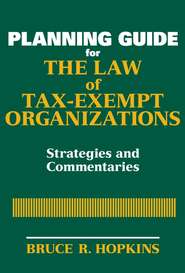 Planning Guide for the Law of Tax-Exempt Organizations