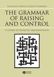 The Grammar of Raising and Control