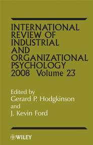 International Review of Industrial and Organizational Psycholog, 2008 Volume 23