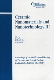 Ceramic Nanomaterials and Nanotechnology III