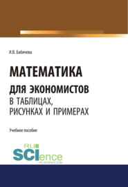 Математика для экономистов в таблицах, рисунках и примерах. (Аспирантура, Бакалавриат, Магистратура). Учебное пособие.