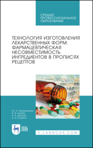 Технология изготовления лекарственных форм: фармацевтическая несовместимость ингредиентов в прописях рецептов