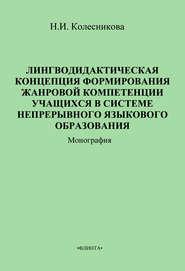 Лингводидактическая концепция формирования жанровой компетенции учащихся в системе непрерывного языкового образования