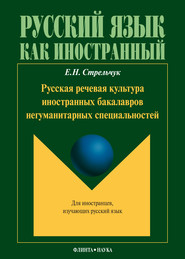 Русская речевая культура иностранных бакалавров негуманитарных специальностей