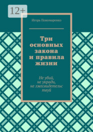 Три основных закона и правила жизни. Не убий, не укради, не лжесвидетельствуй