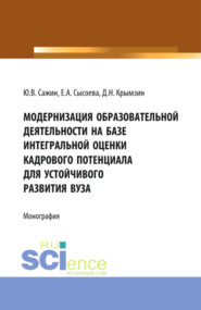 Модернизация образовательной деятельности на базе интегральной оценки кадрового потенциала для устойчивого развития вуза. (Аспирантура, Бакалавриат, Магистратура, Специалитет). Монография.