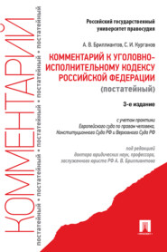 Комментарий к Уголовно-исполнительному кодексу Российской Федерации (постатейный)