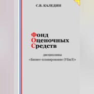 Фонд оценочных средств дисциплины «Бизнес-планирование (УБиЛ)»