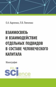 Взаимосвязь и взаимодействие отдельных подвидов в составе человеческого капитала. (Аспирантура). Монография.