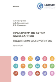 Практикум по курсу «Базы данных». Введение в MS SQL Server и T-SQL