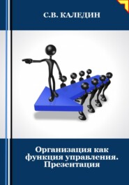 Организация как функция управления. Презентация