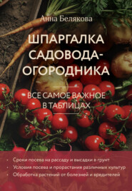 Шпаргалка садовода-огородника. Все самое важное в таблицах