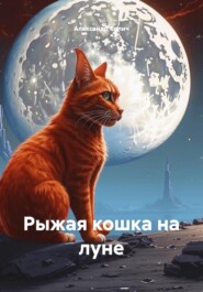 Рыжая кошка на луне