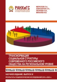 Трансформация социальной структуры современного российского общества на региональном уровне. Выпуск 9