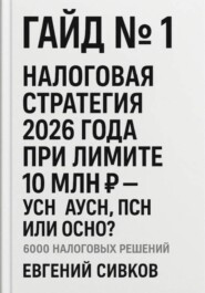 Гайд №1: Налоговая стратегия 2026 года при лимите 10 млн ₽ – УСН, АУСН, ПСН или ОСНО?
