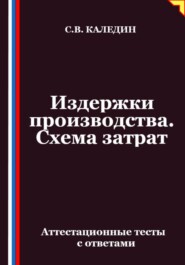 Издержки производства. Схема затрат. Аттестационные тесты с ответами
