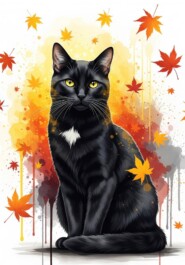 Мистические черные коты: суеверия и легенды