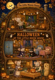 Halloween at The Little Mouse House (раскраска на английском)
