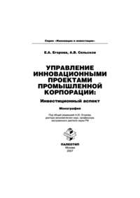 Управление инновационными проектами промышленной корпорации: инвестиционный аспект