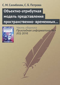 Объектно-атрибутная модель представления пространственно-временных отношений между объектами