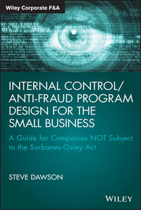 Internal Control/Anti-Fraud Program Design for the Small Business. A Guide for Companies NOT Subject to the Sarbanes-Oxley Act