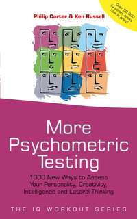 More Psychometric Testing. 1000 New Ways to Assess Your Personality, Creativity, Intelligence and Lateral Thinking