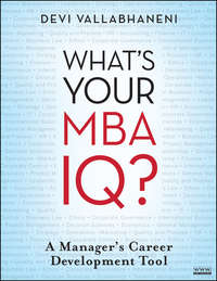 What's Your MBA IQ?. A Manager's Career Development Tool