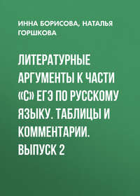 Литературные аргументы к части «С» ЕГЭ по русскому языку. Таблицы и комментарии. Выпуск 2