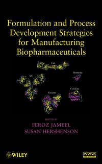 Formulation and Process Development Strategies for Manufacturing Biopharmaceuticals