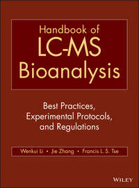 Handbook of LC-MS Bioanalysis. Best Practices, Experimental Protocols, and Regulations