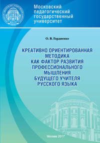 Креативно ориентированная методика как фактор развития профессионального мышления будущего учителя русского языка