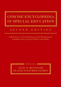 Concise Encyclopedia of Special Education