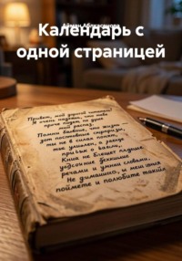Календарь с одной страницей