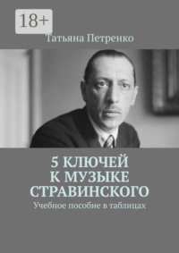 5 ключей к музыке Стравинского. Учебное пособие в таблицах