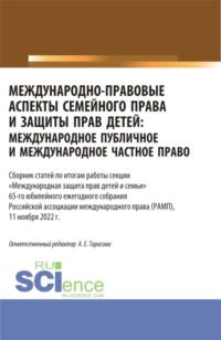 Международно-правовые аспекты семейного права и защиты прав детей: международное публичное и международное частное право. Сборник статей по итогам работы секции Международная защита прав детей и семьи . (Аспирантура, Бакалавриат, Магистратура). Сборник статей.