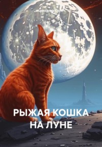 Рыжая кошка на луне