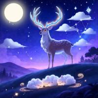 Лунный Олень и Сонные Облака