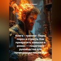 Книга – тренинг: Перо, порох и страсть. Как превратить замысел в роман – пошаговое руководство для начинающих писателей.